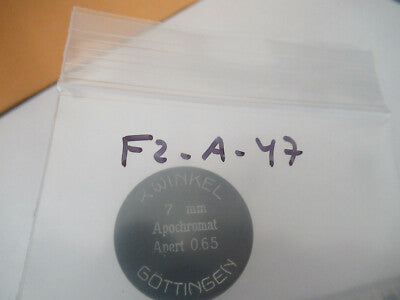 WINKEL GOTTINGEN LEERE OBJEKTIVDOSE 7mm MIKROSKOPTEIL WIE ABGEBILDET #F2-A-47