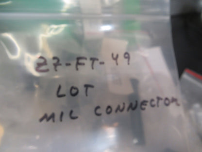 LOT MIL SPEC CONNECTORS CIRCULAR BACKSHEEL ETC AS PICTURED Z7-FT-49