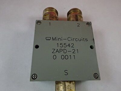 MINI CIRCUITS ZAPD-21 POWER SPLITTER RF FREQUENCY MICROWAVE AS IS &J7-B-06