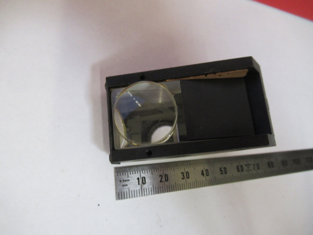 ANTIQUE BAUSCH LOMB MOUNTED GLASS PRISM MICROSCOPE PART AS PICTURED #F8-A-17