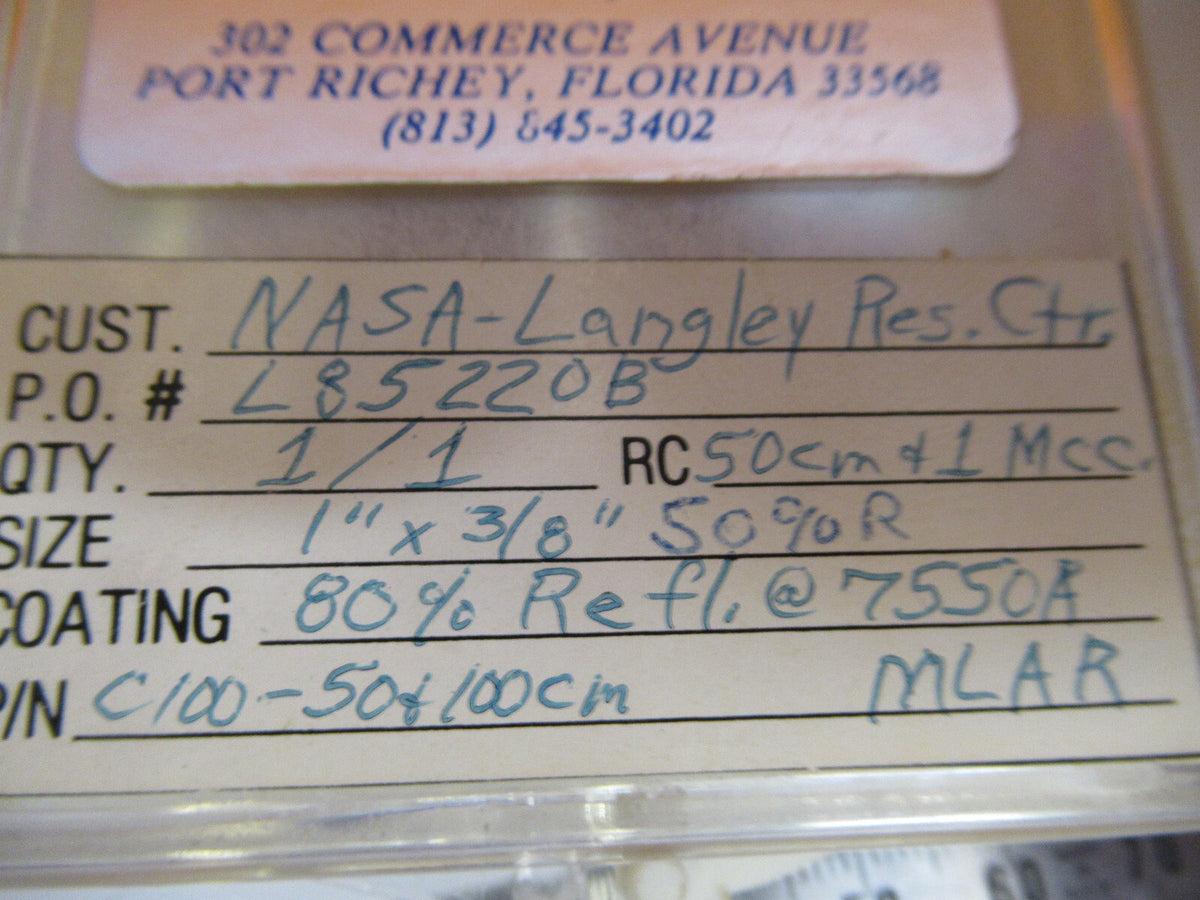 Optical ex-NASA Coated Lens Pro Laser Optics