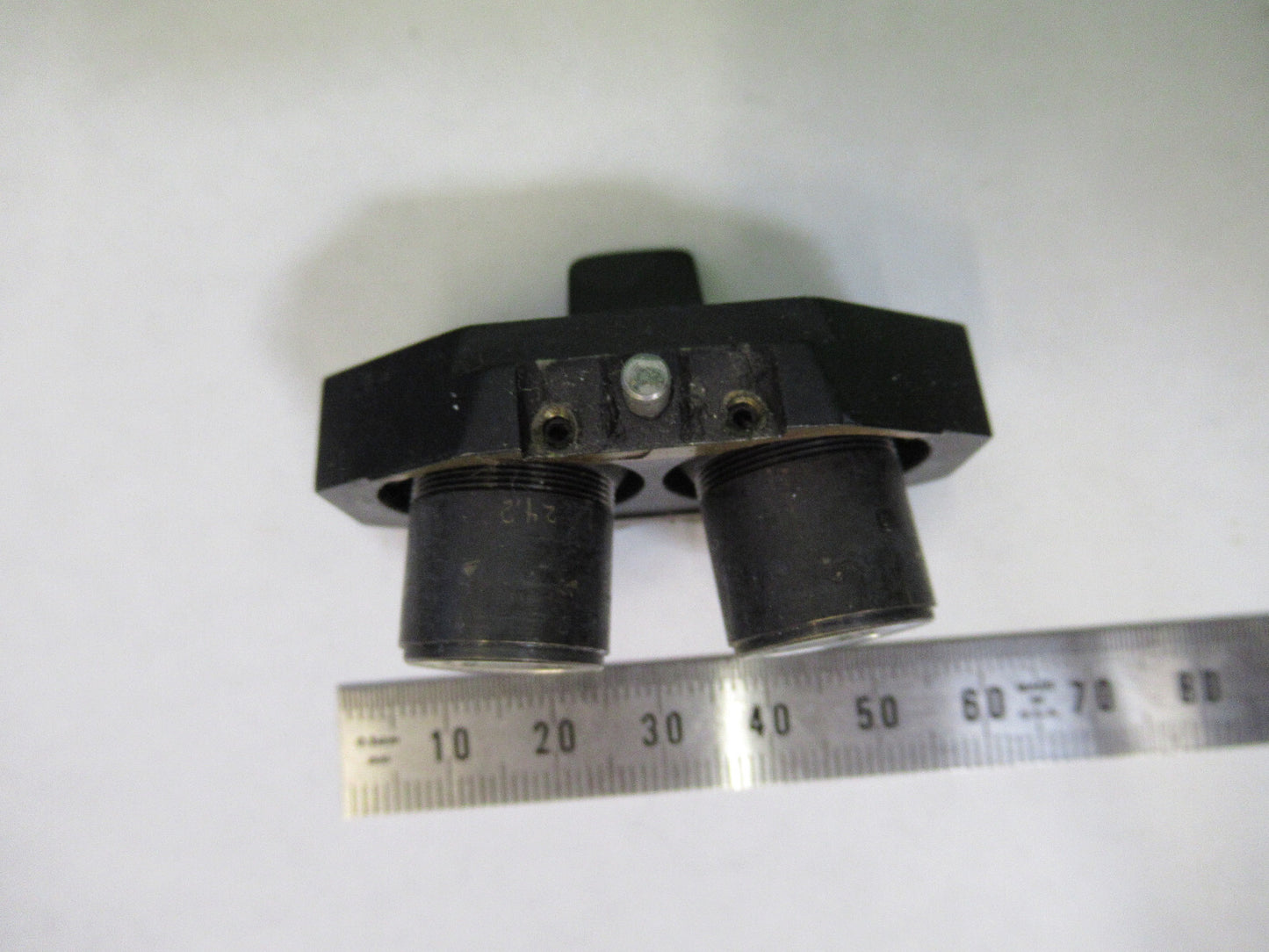 AO 1X ANTIQUE  STEREO OBJECTIVE LENS MICROSCOPE PART as pictured X7-A-52
