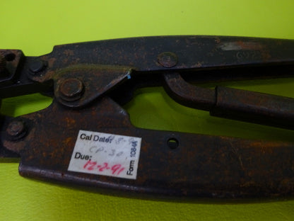 FOR PARTS AMP CRIMPING TOOL [rusty] AS IS #TA-3