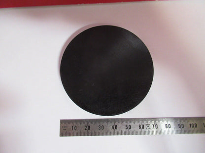 OPTICAL BLANK OPAQUE ALUMINUM ANODIZED DISC LASER OPTICS AS PICTURED Q2-24