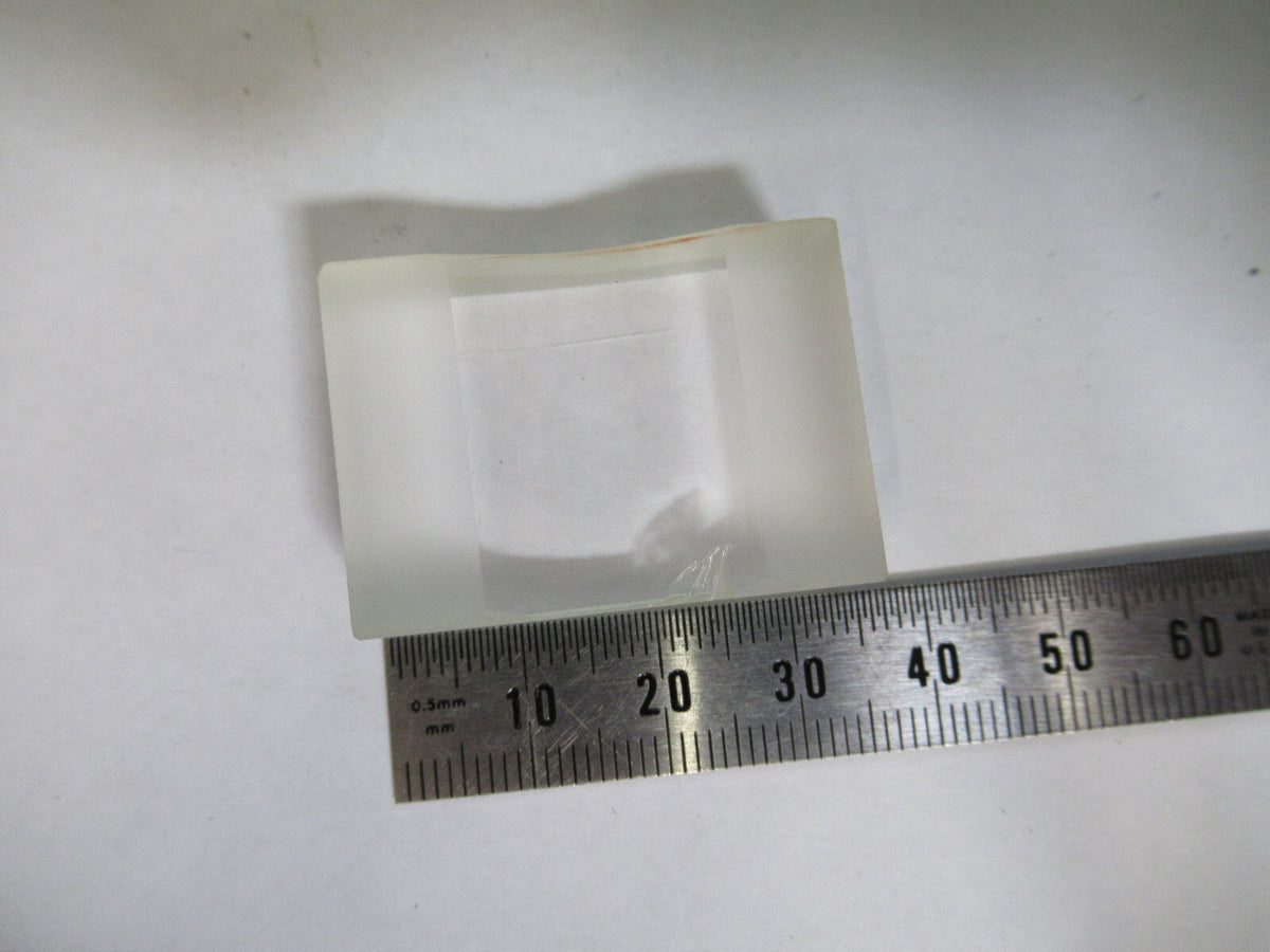 OPTICAL  RECTANGULAR PLANO CONCAVE LENS OPTICS AS PICTURED 80-B-12