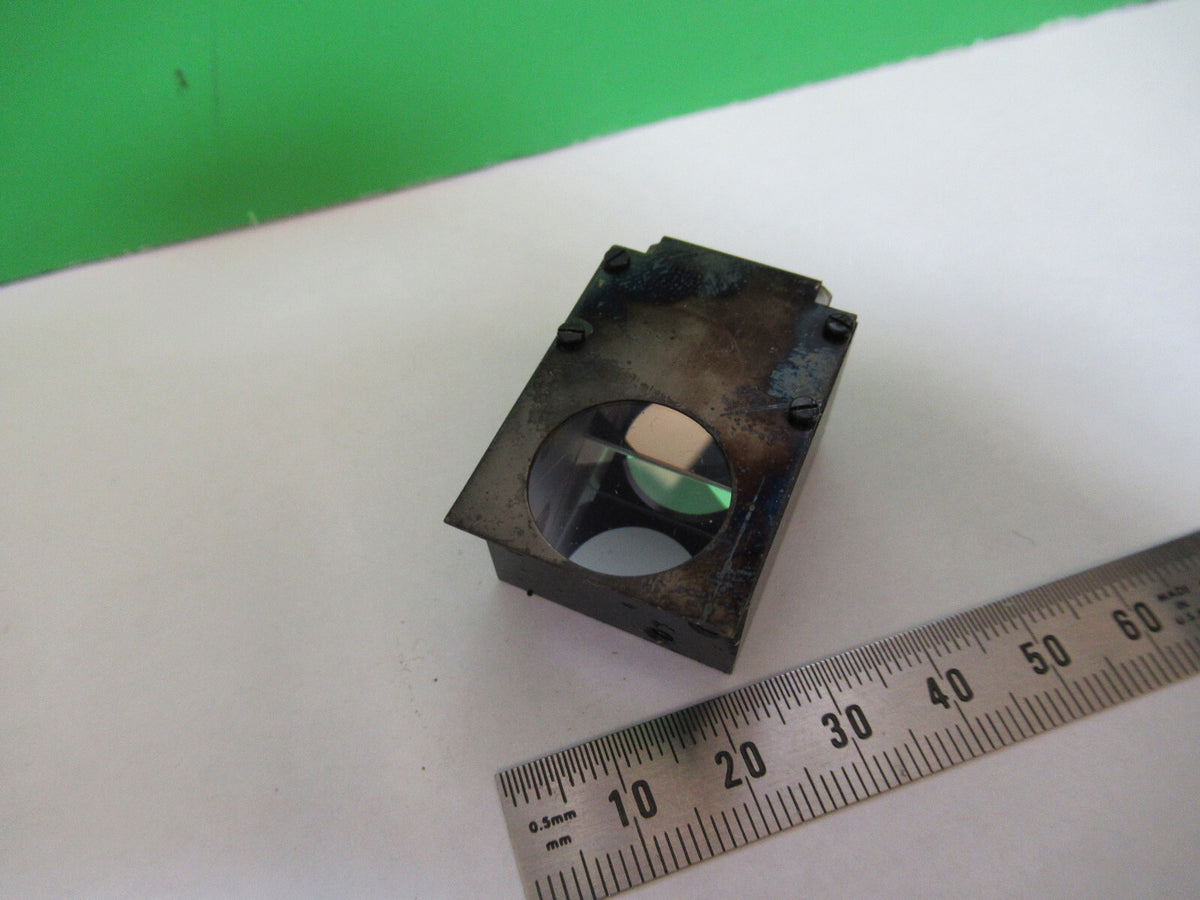 BAUSCH LOMB GLASS PRISM OPTICS MICROSCOPE OPTICAL PART AS PICTURED 98-A-09