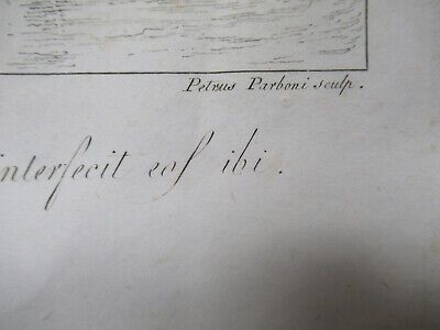 ANTIQUE ETCHING ITALIA ROME CIRCA 1810 GASPARD DUGHET PIETRO PARBONI AS PIC ii