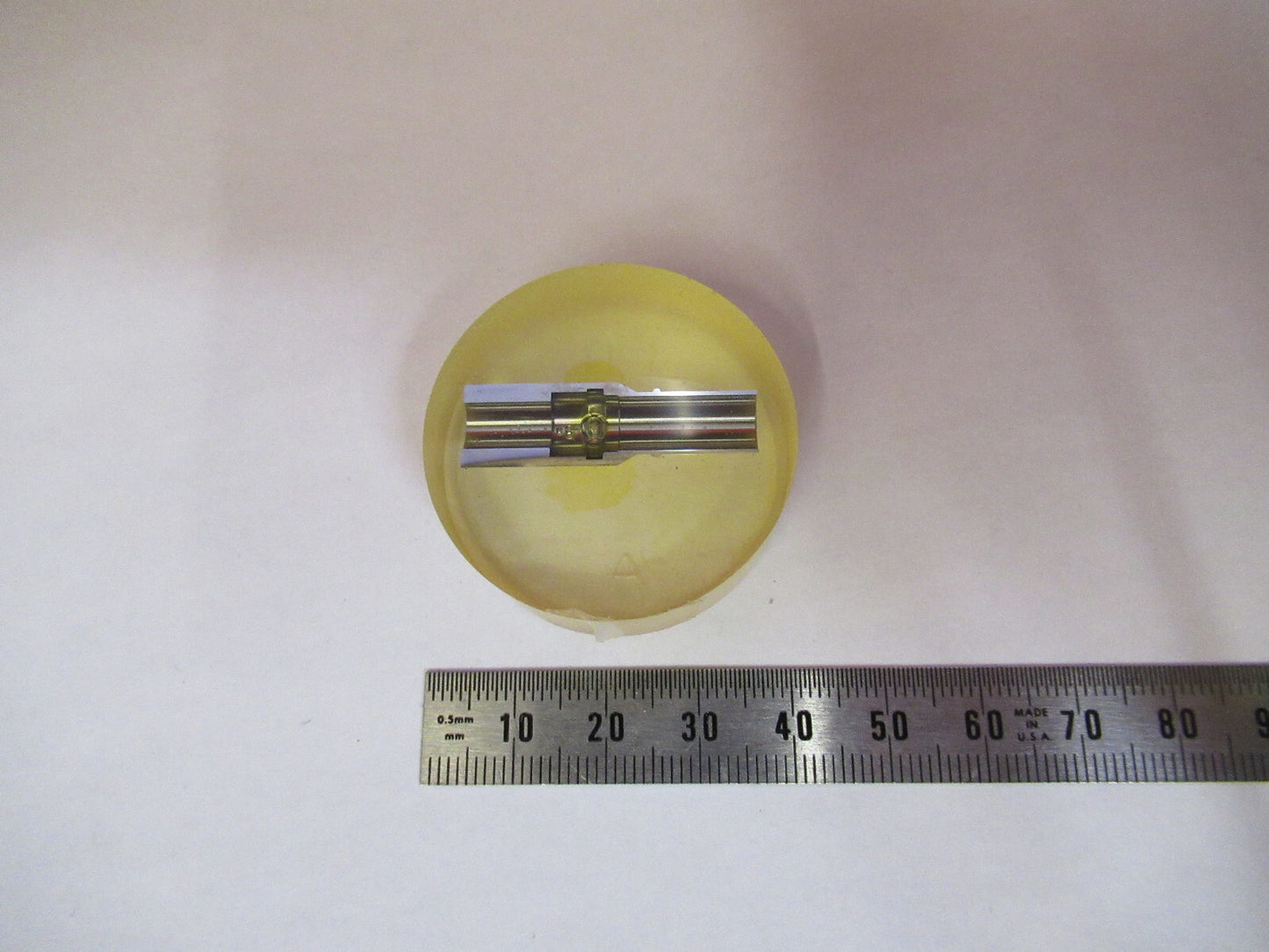 METALLOGRAPHIC METAL CROSS SECTION SPECIMEN MICROSCOPY SAMPLE X3-B-40