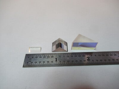 Lot 3 Ea Mini Prisms Optical Glass Mil Spec Laser Optics