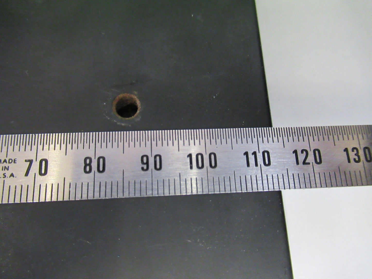 ANTIQUE BAUSCH LOMB STAGE TABLE METAL MICROSCOPE PART AS PICTURED V3-A-36