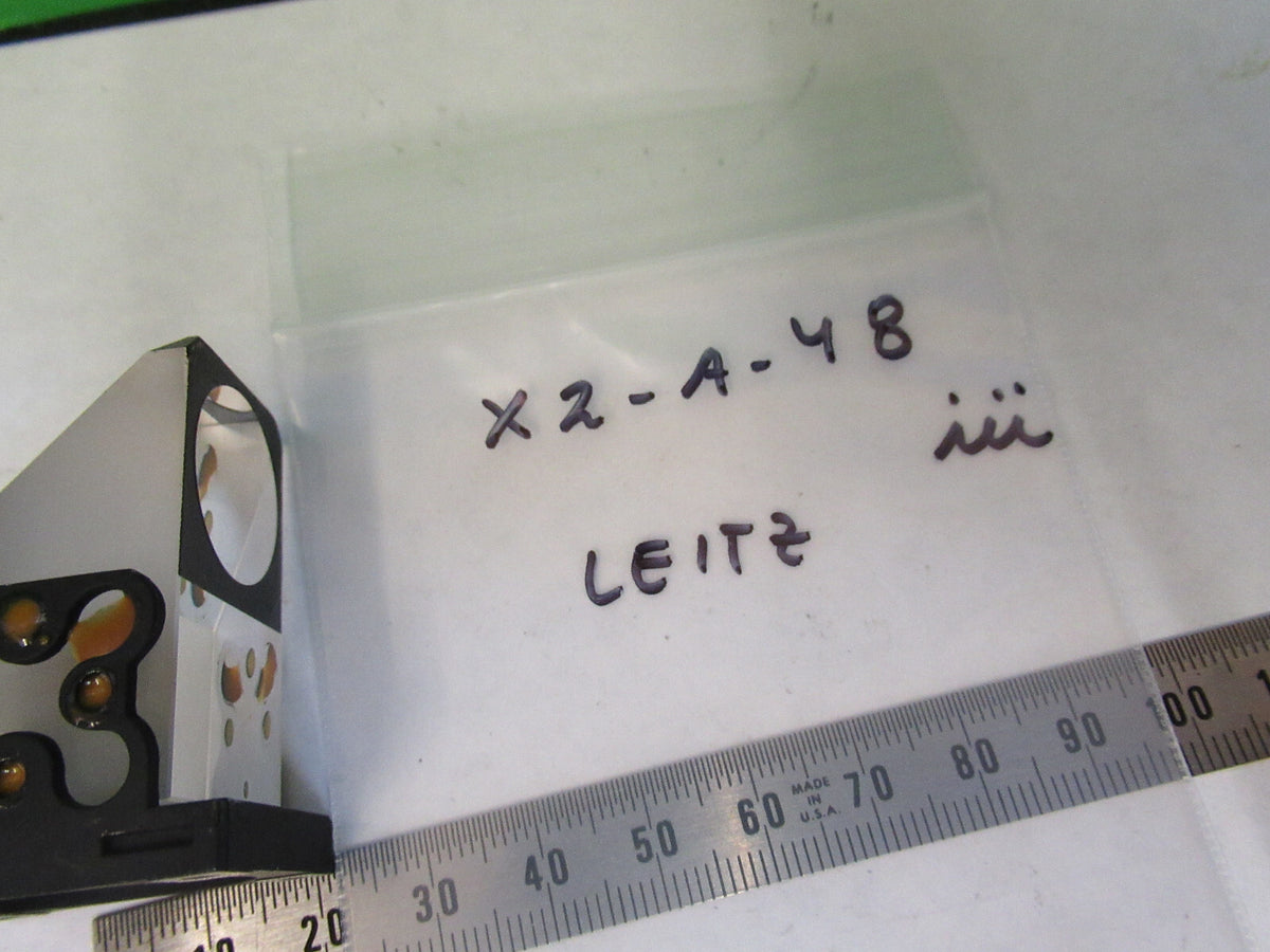 LEITZ WETZLAR GERMANY MOUNTED GLASS PRISM MICROSCOPE PART AS PICTURED X2-A-48