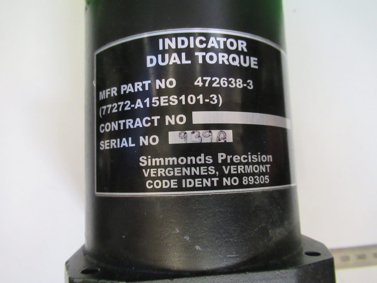 Sikorsky Indicator Torque Simmonds 472638-3 Aircraft Part