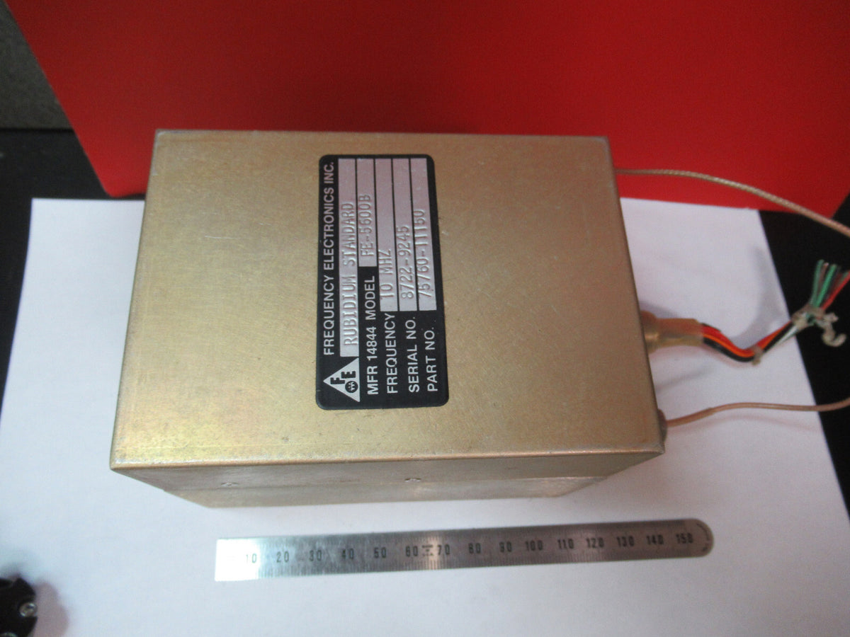 RUBIDIUM ATOMIC CLOCK FE5600B FREQUENCY STANDARD FEI 10 MHz AS PICTURED 6V-FT-79