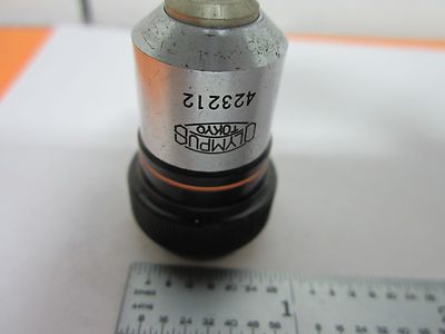 MICROSCOPE OBJECTIVE OLYMPUS M10 OPTICS BIN#K9-69