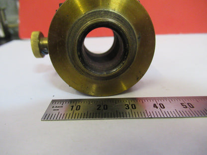 ANTIQUE BRASS WATSON LONDON LENS CAVITY MICROSCOPE PART AS PICTURED F8-A-22