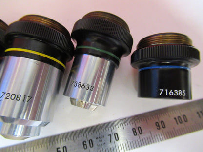 Olympus Japan Lot 100X 40X 10X 4X Microscope Part Objective