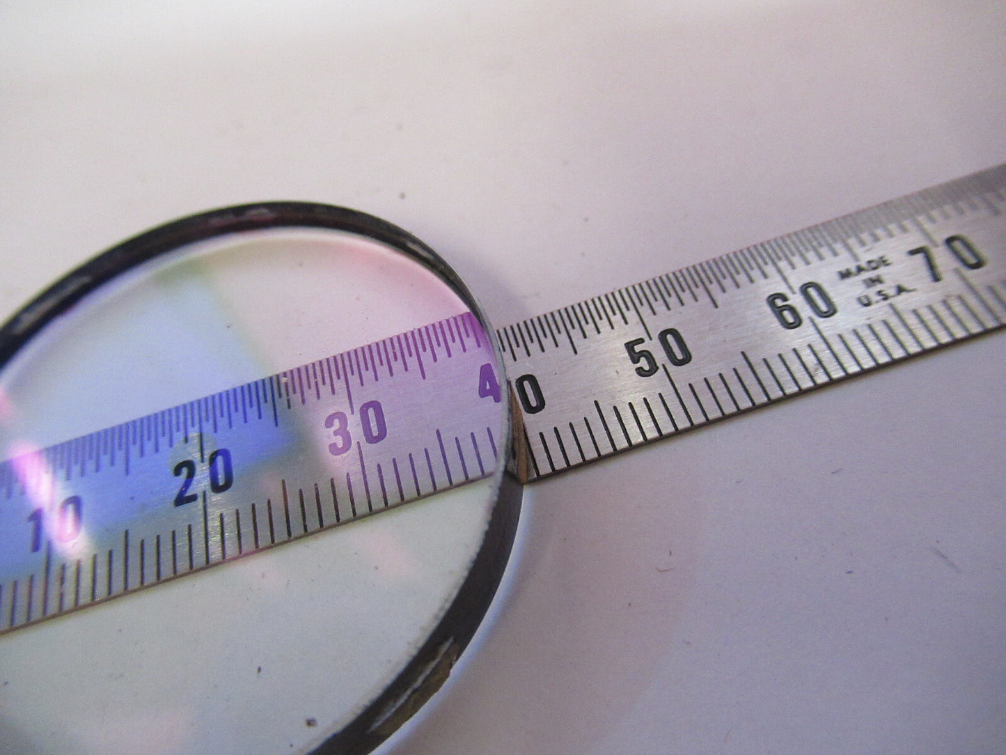 OPTICS MIL SPEC GLASS COATED FILTER [CENTER UNCOAT] OPTICAL AS PICTURED T1-A-17