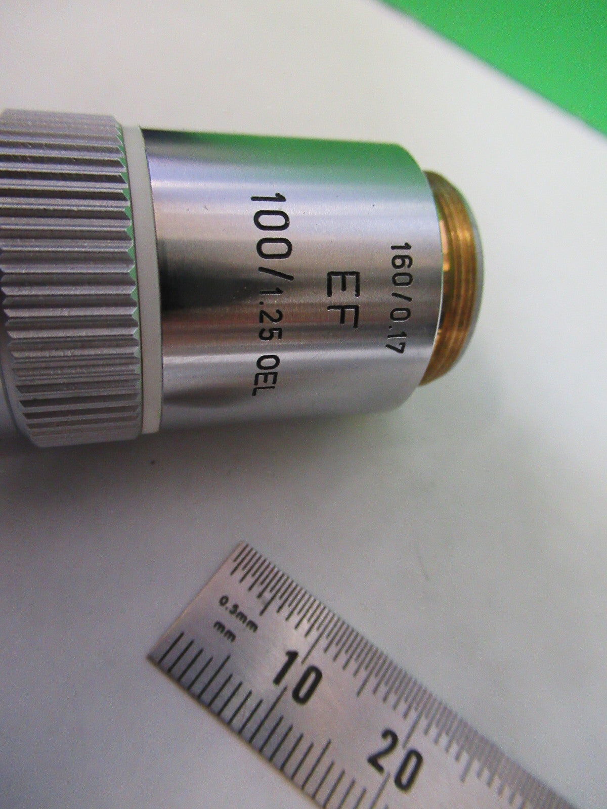 LEITZ GERMANY OBJECTIVE EF 100X /160 MICROSCOPE PART OPTICS AS PICTURED X6-A-81