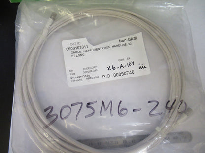 MEGGITT ENDEVCO HARDLINE CABLE 3075M6-240 for ACCELEROMETER AS PICTURED X6-A-124