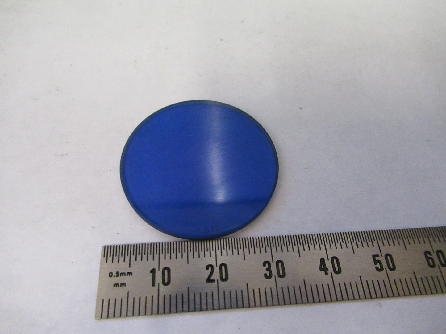 ZEISS GERMANY GLASS FILTER BLUE B12 GERMANY MICROSCOPE PART AS PICTURED V8-B-09