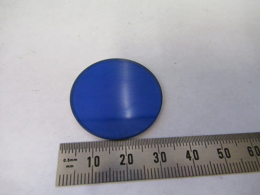 ZEISS GERMANY GLASS FILTER BLUE B12 GERMANY MICROSCOPE PART AS PICTURED V8-B-09