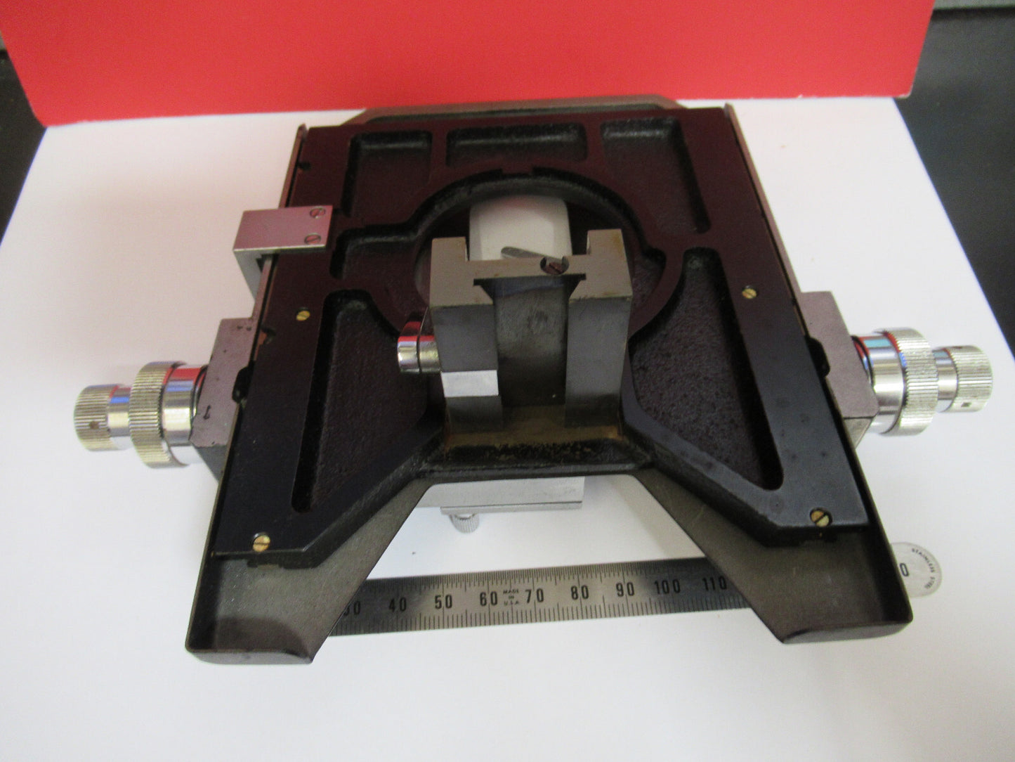 OLYMPUS JAPAN XY TABLE STAGE RARE MICROSCOPE PART AS PICTURED S3-B-56