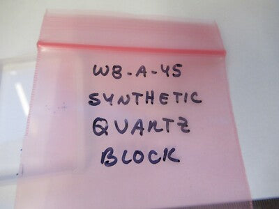 Thick Synthetic Quartz Piezo Block Rare Optics