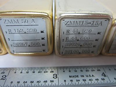 LOT 6 EA MOTOROLA QUARTZ CRYSTAL FREQUENCY CONTROL RADIO AS IS BIN#K6-04