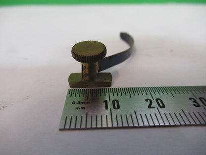 Antique Brass England Rj Beck Clip Stage Microscope Part