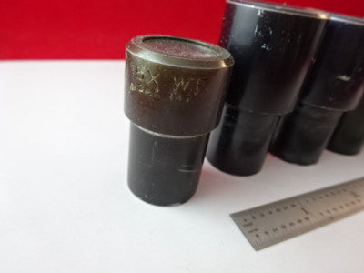 Lot Eyepieces Optical American Optical Co. Bl Microscope Part Optics AS IS