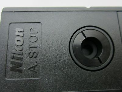 MICROSCOPE PART FILTER A STOP NIKON JAPAN OPTICS AS IS WITH PINHOLE BN#A3-W-E