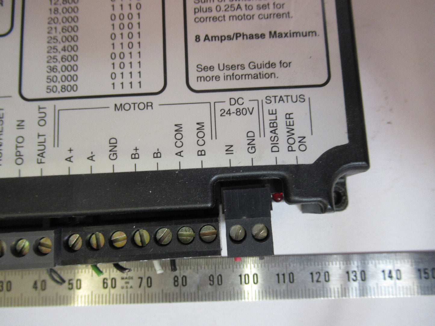 CMD-260-C3 MICROSTEP DRIVE BOARD MODULE CONTROL AS PICTURED Y7-B-37