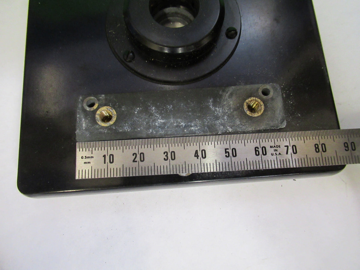 UNITRON JAPAN STAGE TABLE WITH IRIS MICROSCOPE PART AS PICTURED X2-A-72