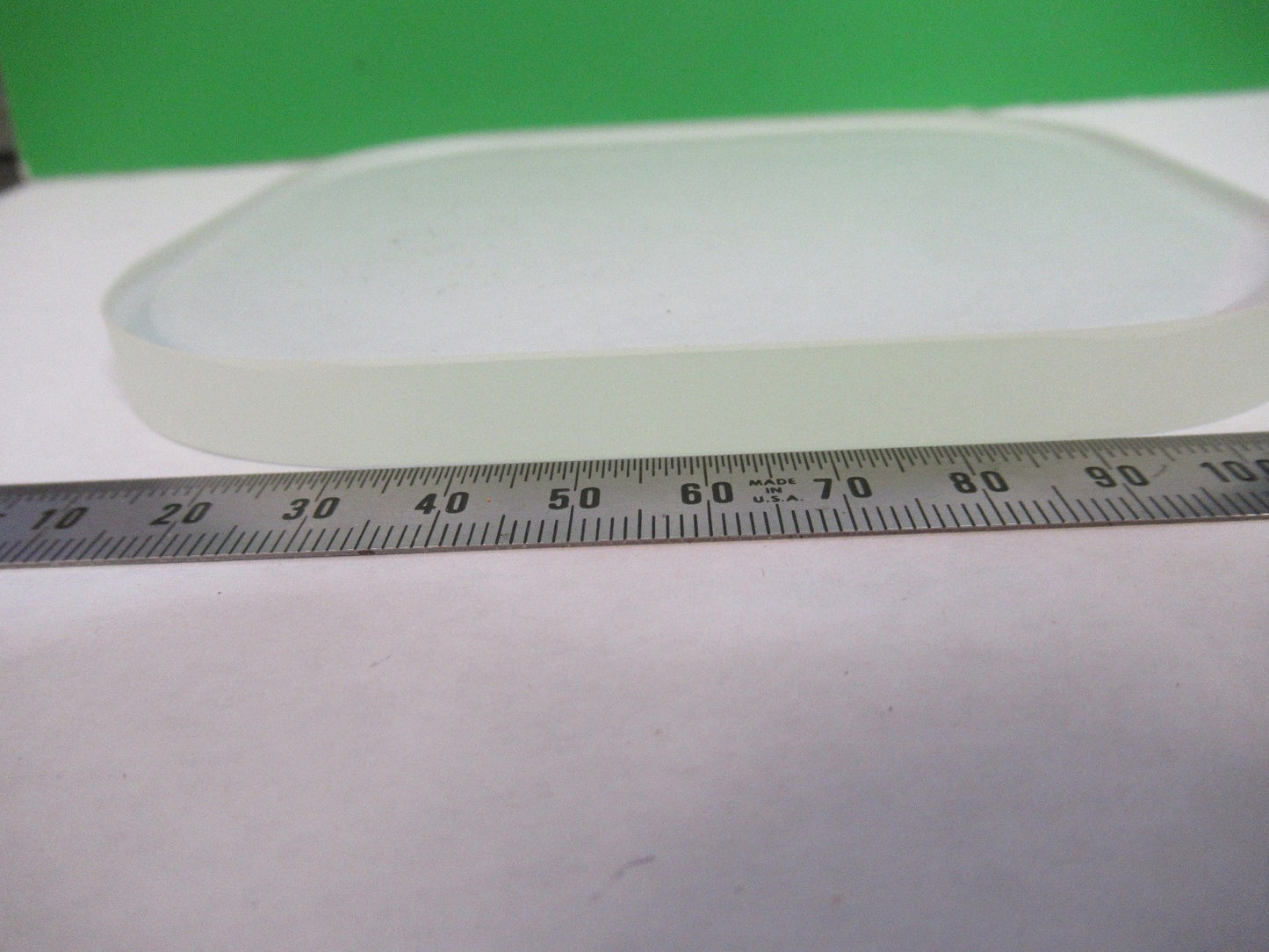 OPTICAL BK7 WINDOW HUGE THICK LASER OPTICS NICE AS PICTURED U8-A-110