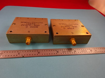MINI CIRCUITS SPLITTER LOT ZC4PD-900 MICROWAVE RF FREQUENCY AS IS #19-A-21