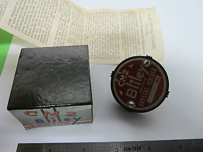 VINTAGE BLILEY CM2 QUARTZ CRYSTAL + ORIGINAL BOX FREQUENCY CONTROL  BIN#8C xii