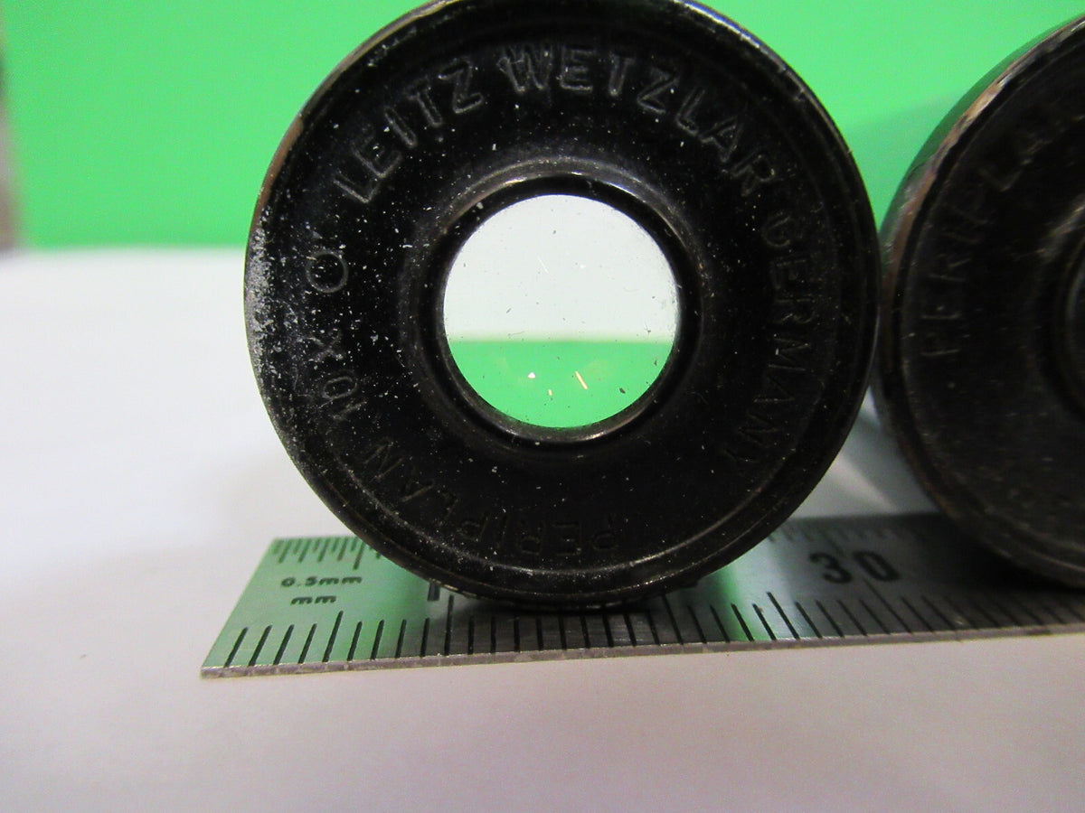 LEITZ WEZTLAR PAIR EYEPIECES 10X OPTICS MICROSCOPE PART AS PICTURED X4-A-34