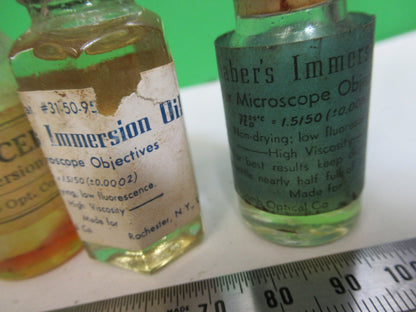 Lot Immersion Oil Bottle Bausch & Lomb Antique Microscope Part