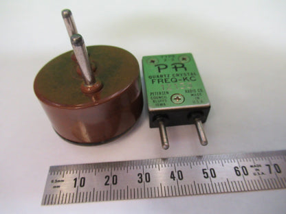 ANTIQUE DX PR XTALS QUARTZ CRYSTAL FREQUENCY CONTROL RADIOA AS PICTURED T6-B-36