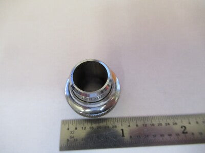 MEOPTA POLAND 3X LENS OBJECTIVE MICROSCOPE PART OPTICS AS PICTURED &85-B-117