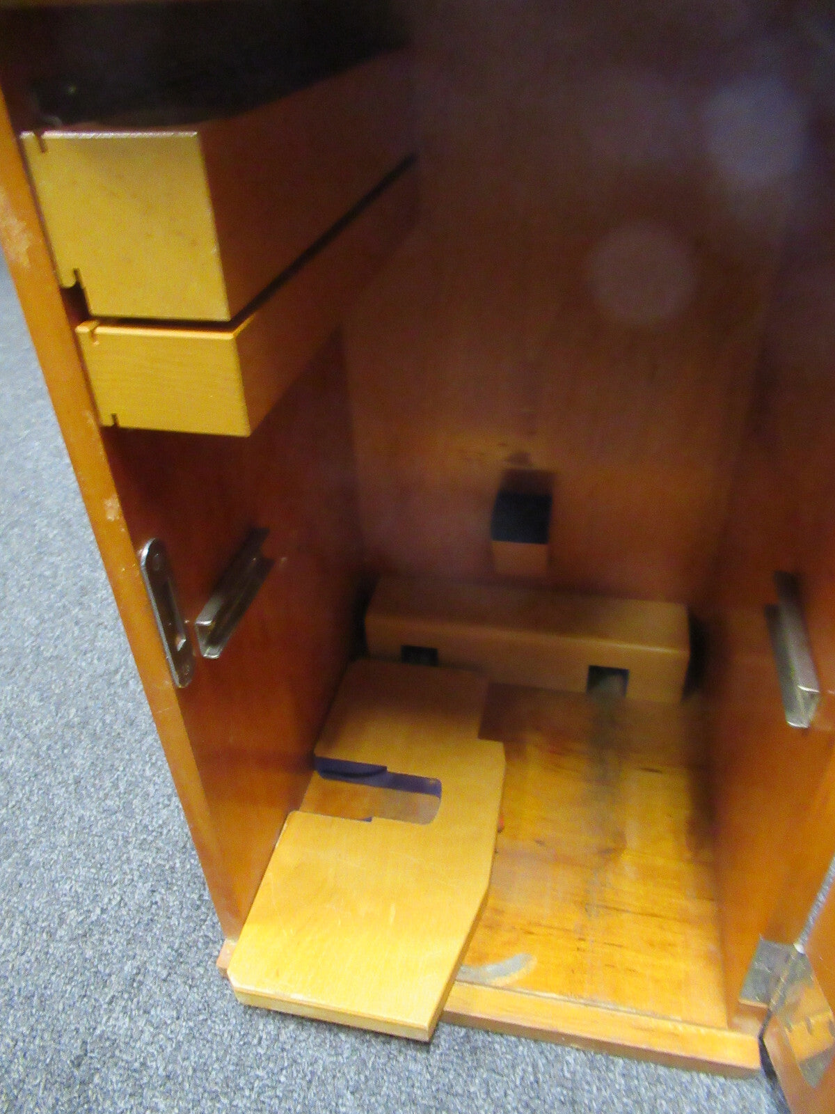 Empty Wood Cabinet for Antique Carl Zeiss AG Germany Microscope Part