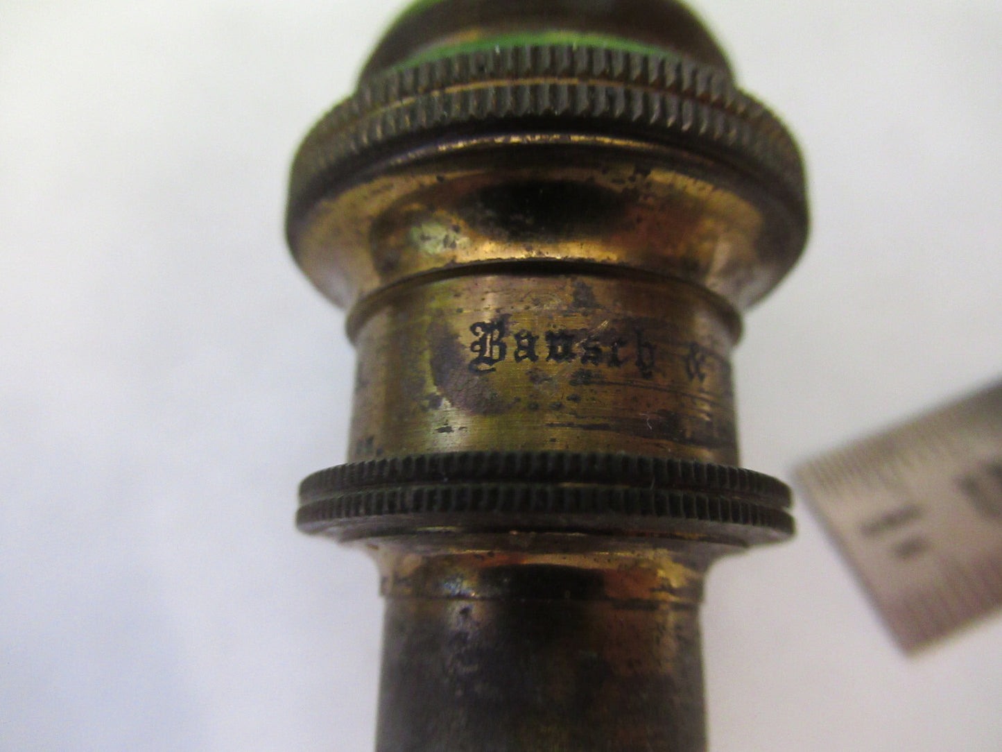 ANTIQUE BAUSCH LOMB BRASS OBJECTIVE 1/6 MICROSCOPE PART AS PICTURED S7-A-33
