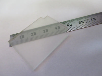 OPTICAL TRUNCATED GLASS FROSTED BLANK WINDOW OPTICS AS PICTURED &W5-B-71