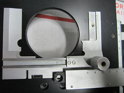 MICROSCOPE PART ZEISS GERMANY iii STAGE MICROMETER WAFER INSPECTION AS IS BIN#27
