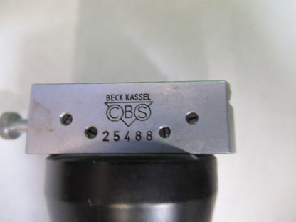 CBS KASSEL BECK OBJECTIVE 2X OPTICS STEREO MICROSCOPE PART AS PICTURED U8-A-01