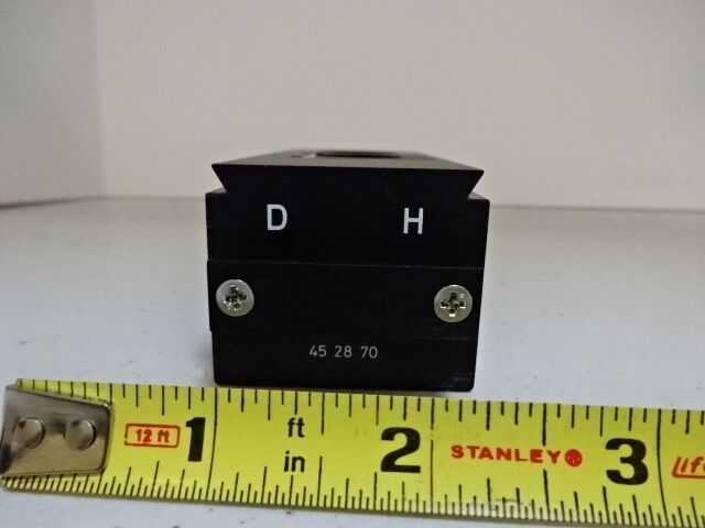 MICROSCOPE PART ZEISS GERMANY AXIOTRON BEAM SPLITTER 452870 OPTICS AS IS #AP-05