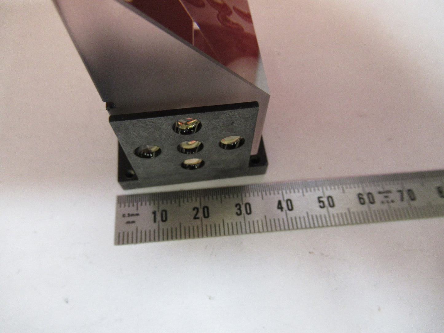 LEICA LEITZ GERMANY DMRB HEAD GLASS PRISM MICROSCOPE PART AS PICTURED T5-A-15