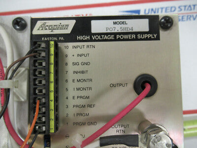 Acopian High Voltage 7.5KV Power Supply with Capacitor Hv