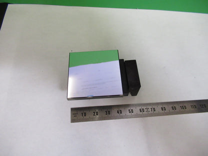 OLYMPUS JAPAN MOUNTED GLASS FLAT MIRROR MICROSCOPE PART AS PICTURED T6-B-07