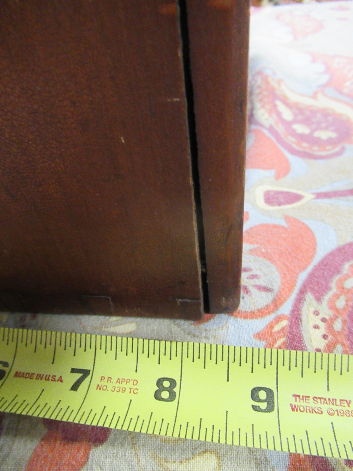 Empty Wood Cabinet for Antique Watson UK 1890s Microscope Part